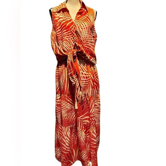 Panama Jack Dresses & Skirts - Panama Jack - 2 piece Mid waist Top and Skirt. Size/ XLG Color: Orange Print